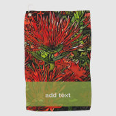 Serviette De Golf Plante de Firebush (Devant)