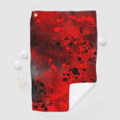 Serviette De Golf Plaque de peinture rouge (En situation)