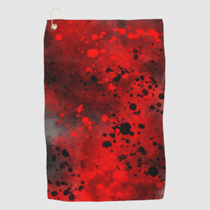Serviette De Golf Plaque de peinture rouge