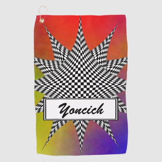 Serviette De Golf Plasma moderne par Kenneth Yoncich (Devant)