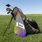 Serviette De Golf Plasma moderne par Kenneth Yoncich (Vert)