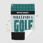 Serviette De Golf Play Golf - Turquoise (En situation)