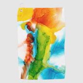 Serviette De Golf Plume primaire - Aquarelles (Devant)