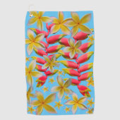 Serviette De Golf Plumeria Heliconia (Devant)