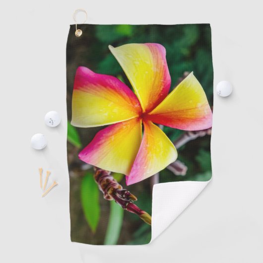 Serviette De Golf Plumeria rubra (En situation)