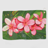 Serviette De Golf Plumerias (Horizontal)