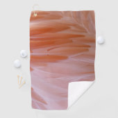 Serviette De Golf Plumes de Flamant rose dans les tons roses (En situation)