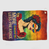 Serviette De Golf Plus de fierté moins de préjugés Mois de la fierté (Horizontal)