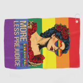 Serviette De Golf Plus de fierté moins de préjugés Mois de la fierté (Horizontal)