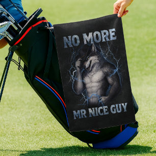 Serviette De Golf Plus de Monsieur Gentil Mec Drôle de Mème de Loup