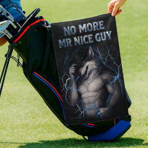 Serviette De Golf Plus de Monsieur Gentil Mec Drôle de Mème de Loup