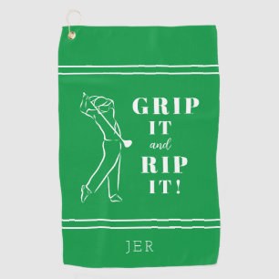 Serviette De Golf Poignée de golf personnalisée pour hommes Pro drôl