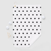 Serviette De Golf Point de polka (En situation)