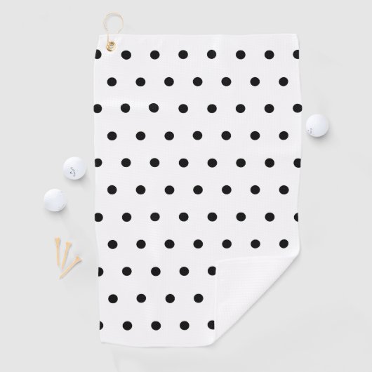 Serviette De Golf Point de polka (En situation)