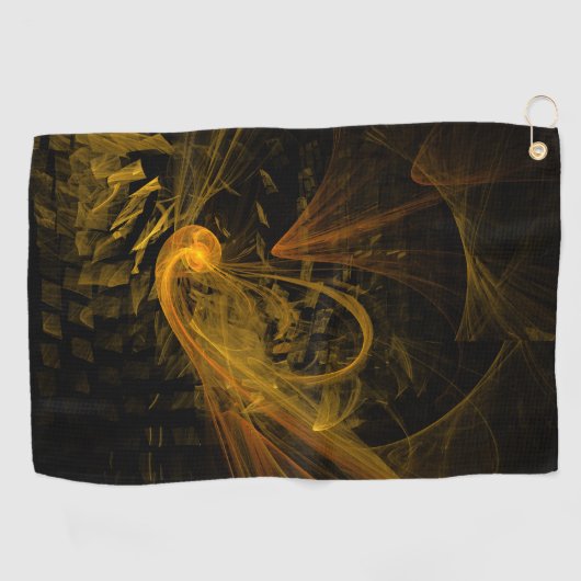 Serviette De Golf Point de rupture Art Abstrait (Horizontal)