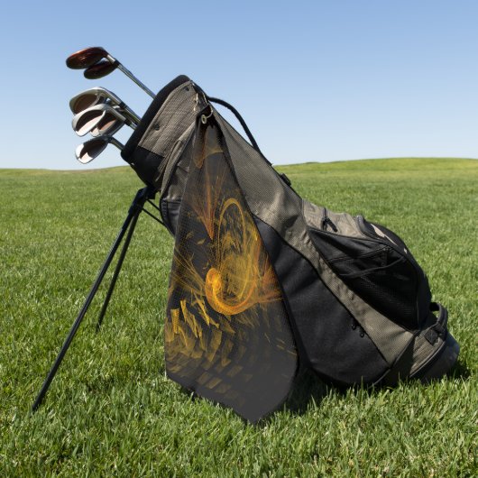 Serviette De Golf Point de rupture Art Abstrait (Vert)