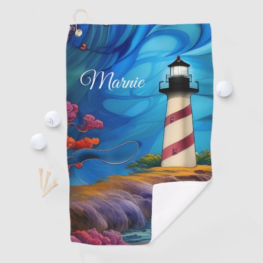Serviette De Golf Point du phare  (En situation)