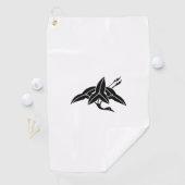 Serviette De Golf Pointe de flèche en forme de grue (En situation)