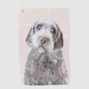 Serviette De Golf Pointing à poils durs Peinture Griffon - Art Chien