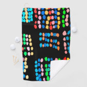 Serviette De Golf Points colorés (En situation)