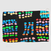 Serviette De Golf Points colorés (Horizontal)
