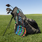 Serviette De Golf Points colorés (Vert)