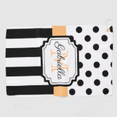 Serviette De Golf Points et bandes (Horizontal)