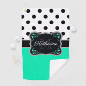 Serviette De Golf Points mignons (En situation)