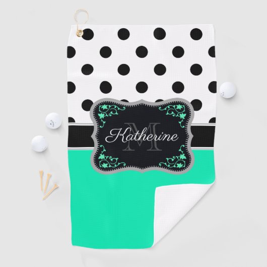 Serviette De Golf Points mignons (En situation)