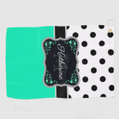 Serviette De Golf Points mignons (Horizontal)