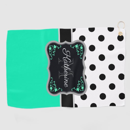 Serviette De Golf Points mignons (Horizontal)