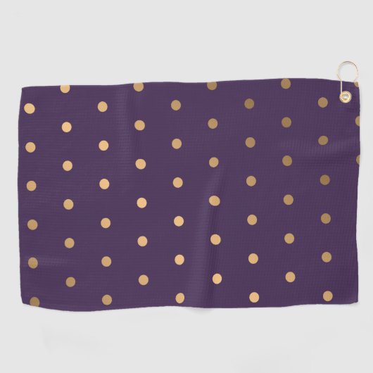 Serviette De Golf Points Motif 18 (Horizontal)