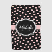 Serviette De Golf Points roses (Devant)
