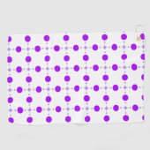 Serviette De Golf Points violets, Motif à pois, Points, Pointillé (Horizontal)