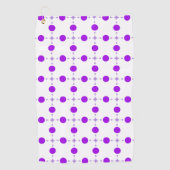 Serviette De Golf Points violets, Motif à pois, Points, Pointillé (Devant)