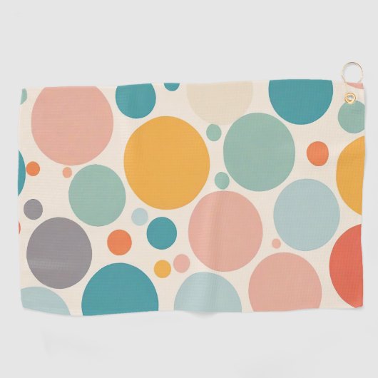 Serviette De Golf Pois coloré (Horizontal)