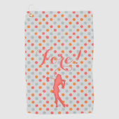 Serviette De Golf Pois de golf pour dames (Devant)