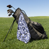 Serviette De Golf Pois de Senteur (Pervenche) Beaux-Arts (Vert)