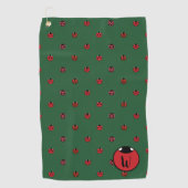 Serviette de golf Pois Ladybug (Devant)