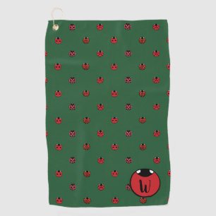 Serviette de golf Pois Ladybug