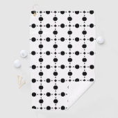 Serviette De Golf Pois noirs, Motif à points Polka, points, pointill (En situation)