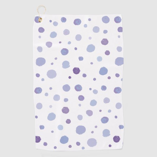 Serviette De Golf pois peints à la main (Devant)