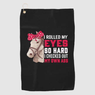Serviette De Golf Poison d'Equestrian | Rolled My Eyes So Hard