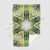 Serviette De Golf Poisson brillant texture de sable kaléidoscope vie (En situation)