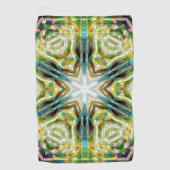 Serviette De Golf Poisson brillant texture de sable kaléidoscope vie (Devant)