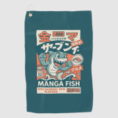 Serviette De Golf Poisson Manga (Devant)