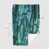Serviette De Golf Poissons Camo de barracuda (En situation)