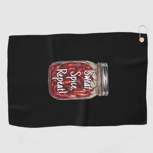 Serviette De Golf Poivrons séchés Pot (Horizontal)