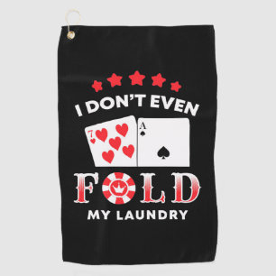 Serviette De Golf Poker Je Ne Passe Même Pas Ma Laverie