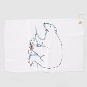 Serviette de golf Polar Bear (Horizontal)